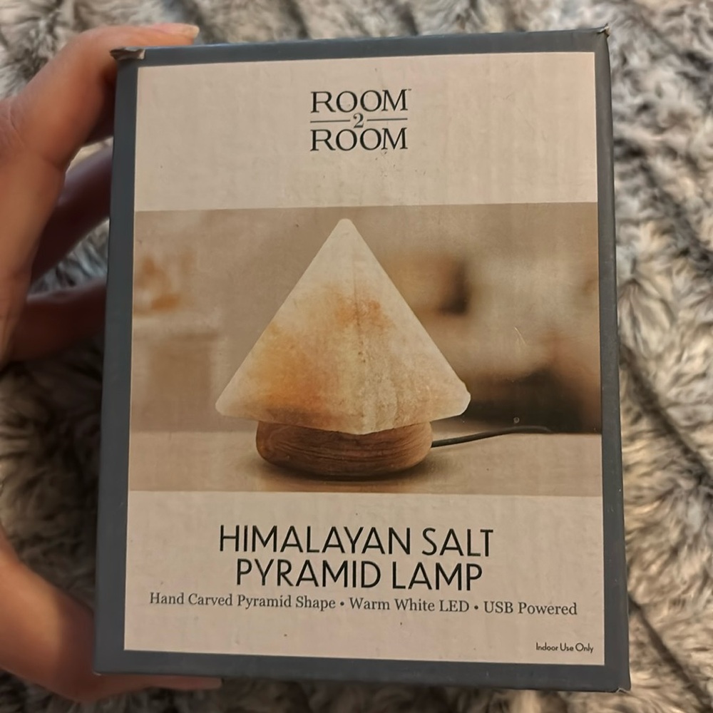 Mini Himalayan Salt Pyramid Lamp